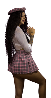 Disfraz De Colegiala Rosado