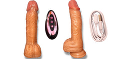 DILDO VIBRADOR CON CONTROL 915: 23 CM LARGO X 13 DM