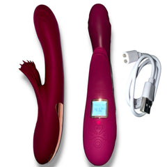 Vibrador con estimulador 990