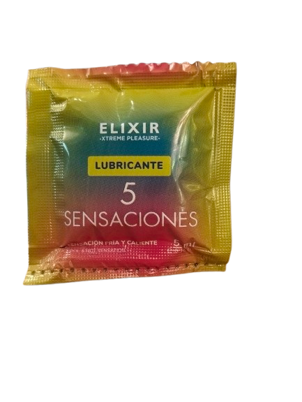 Lubricante 5 sensaciones sachet 5ml ELIXIR