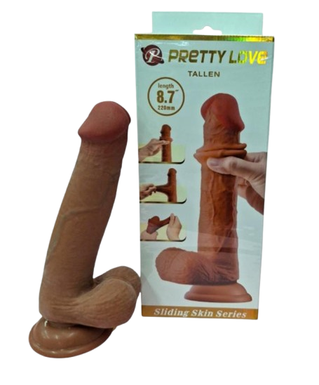 952 - DILDO REALISTA: 22 CM LARGO X 4.8 CM ANCHO
