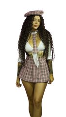 Disfraz De Colegiala Rosado