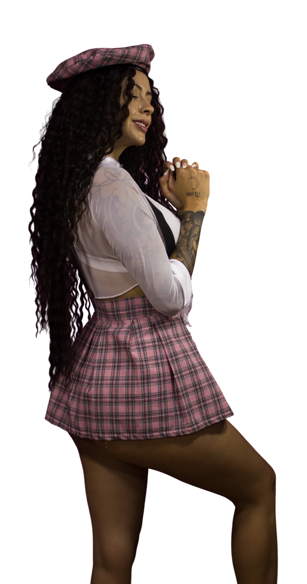 Disfraz De Colegiala Rosado