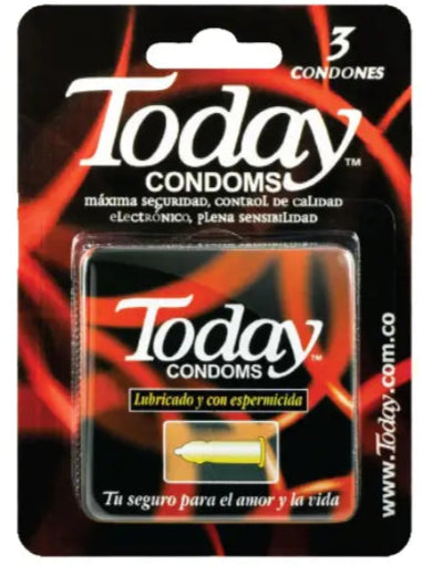 Condon Today Lubricado Espermicida X 3Und