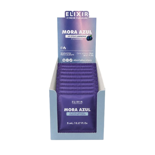Gel Íntimo Saborizado Mora Azul 5ML