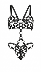 TRIKINI CONJUNTO DE LENCERÍA EN CUERINA