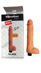 818 - DILDO PIEL SUAVE Y REALISTA: 20.7 CM LARGO X 3.5 CM ANCHO