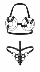 CONJUNTO DE LENCERÍA TIPO CUERO
