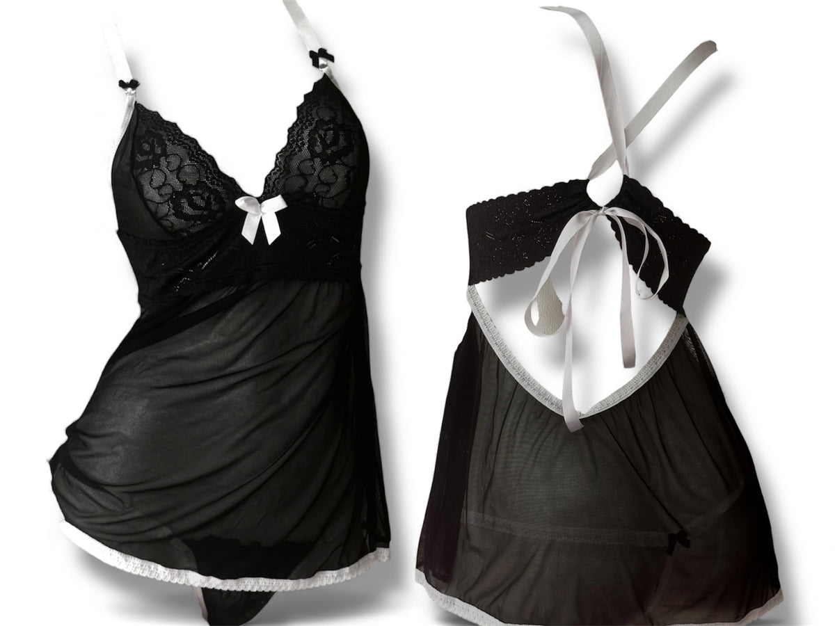 Baby Doll blanco y negro