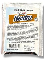 lubricante  neutro sachet