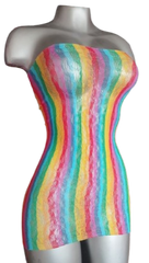 Vestido malla colores