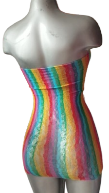 Vestido malla colores