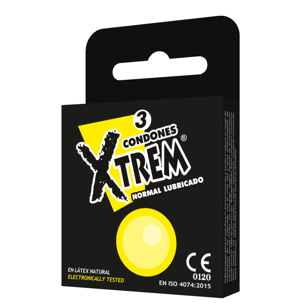 Condon Xtrem Normal Lubricado X 3