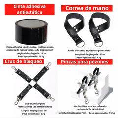 KIT DE ACCESORIOS FETICHE BDSM 745